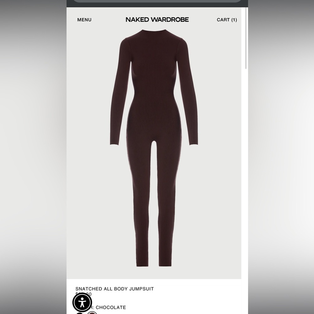 Naked Wardrobe all body snatched jumpsuit